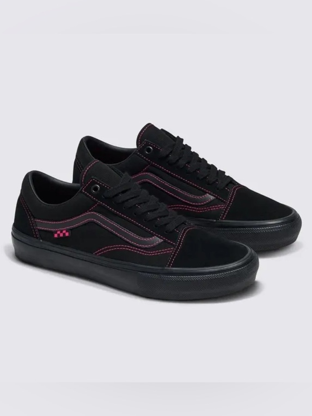Vans Skate Old Skool Neon Black Pink Unisex suede duracap men’s 8 women’s 9.5